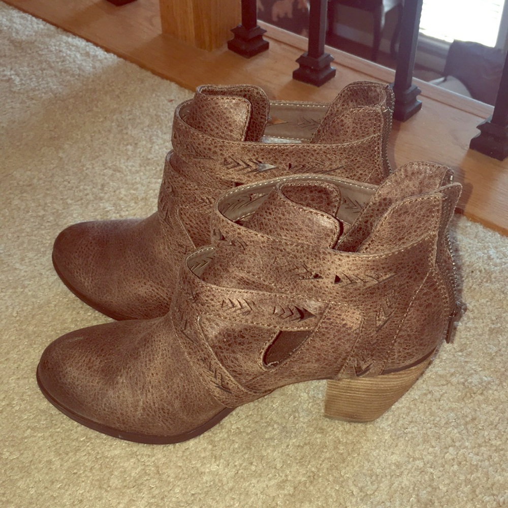 Brown booties